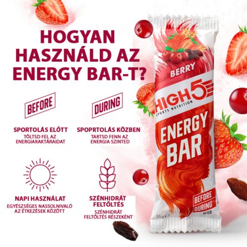 Energy Bar – Málna 12x55g