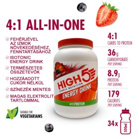 4:1 Energy Drink with Protein - Nyárigyümölcs 1.6 kg