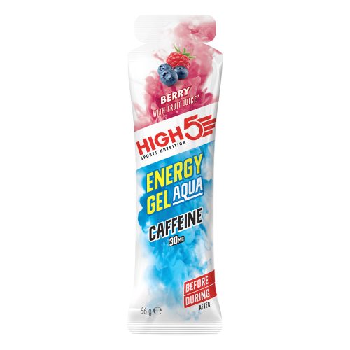 High5 Energy Gel Aqua Caffeine - Málna 20x66g