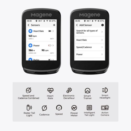 Magene C606 V2 Okos GPS Kerékpár Komputer