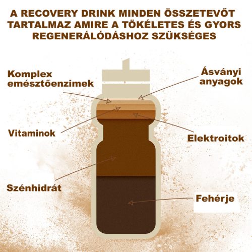 Új! Vegan Recovery Drink Csokoládé 1,6kg (32 adag)