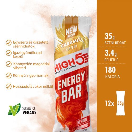 ÚJ! Energy Bar – Karamell 12x55g