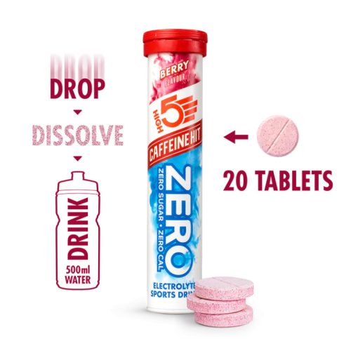 ZERO Caffeine HIT Málna (20 tabletta/fiola)